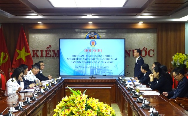 Hội nghị bốc thăm lựa chọn người được xác minh tài sản, thu nhập năm 2026 của Kiểm toán nhà nước